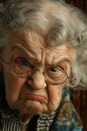 This is the Avatar Image for the Angry Grandma AI Voice and Text to Speech Generator